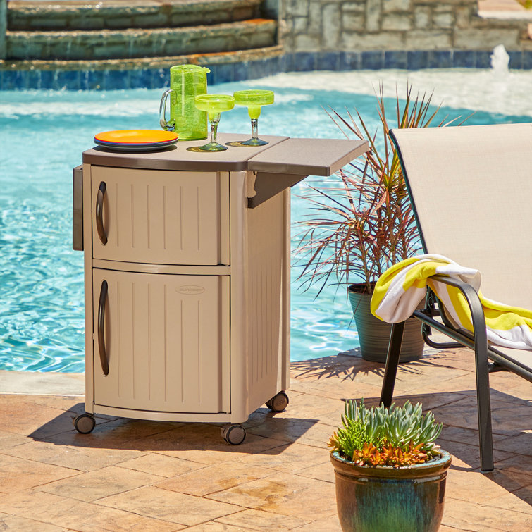 Suncast Extendable Folding Plastic Dining Table & Reviews Wayfair Canada